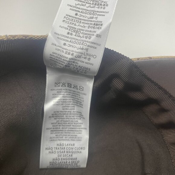 RARE Gucci GG Crystal Canvas Baseball Hat Camel Dark Brown - Picture 9 of 10